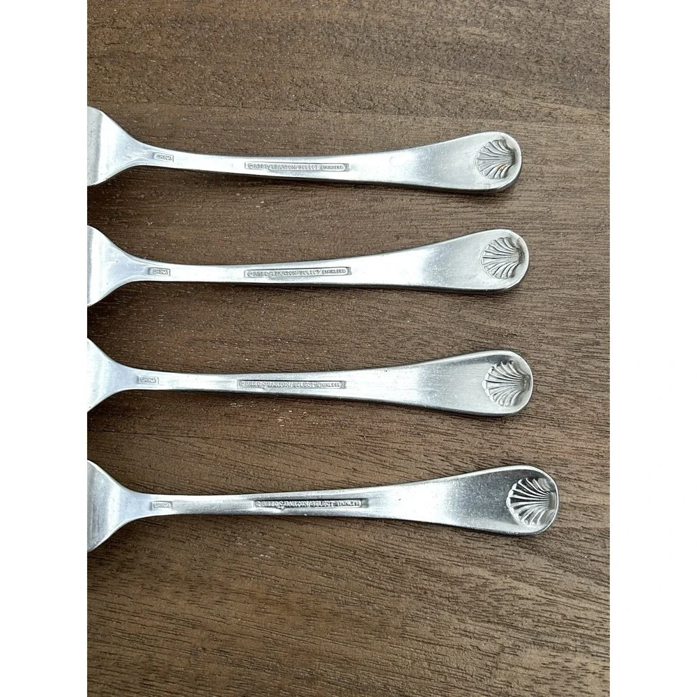 Reed & Barton Seychilles Seashell Dinner Forks Set Of 4 Beach